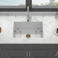 thumbnail image 2 of Boyuevi 27"x19"x10" Undermount Single Bowl Fireclay Kitchen Sink - Dual Mount White Porcelain Fireclay Rectangular Deep Single Bowl Sink Basin, 2 of 8