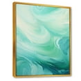 thumbnail image 2 of Designart "Turbulent Teal Waves Drama I" Coastal Waves Floater Framed Canvas Wall Art, 2 of 5
