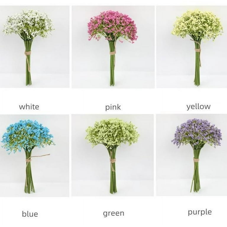 N&T NIETING Fall Baby Breath Flowers,15Pcs Fake Gypsophila Plants  Artificial Baby Breath Flowers for Wedding Bouquets Party Home Garden  Decoration
