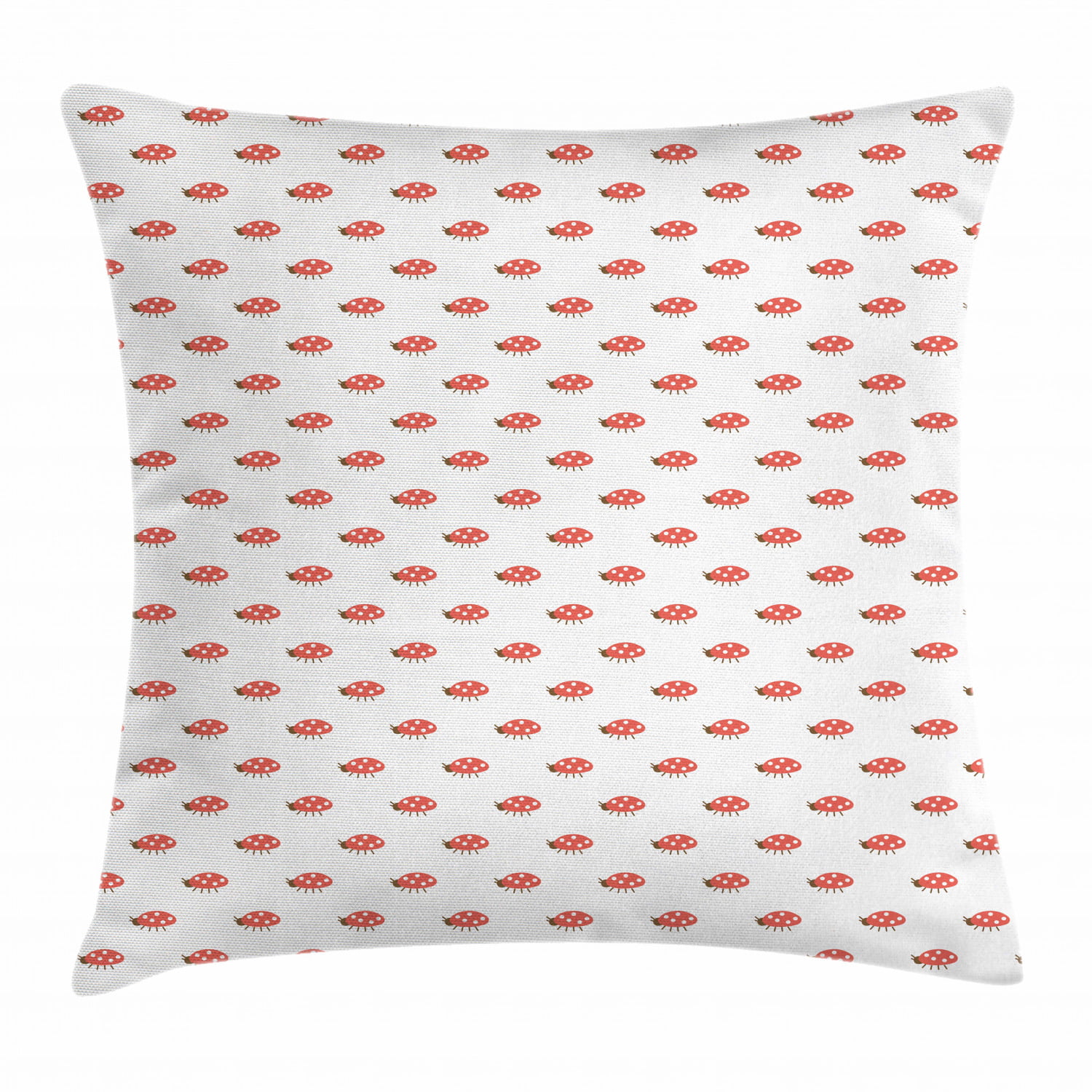 Ladybugs Throw Pillow Cases Cushion Covers Home Decor 8 Sizes by Ambesonne