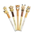 thumbnail image 2 of Erasable Gel Pens 5-Pack with Retractable Fine Point Tips and Built-In Eraser, Removable Cap, Assorted Colours for School Writing, 2 of 5