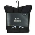 thumbnail image 4 of Nike Mens 6 Pair Cushion Training Midweight Socks, Black, 8-12, 4 of 5