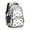 Cat and Fish, variant on Galaxy Cat Head Black Pattern Backpack for School, Cute School Bag with Adjustable Shoulder Straps and Padded Back, 16.9"x12.6"x5.9"