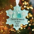 thumbnail image 5 of Snowflake-Shaped Sea Glass Friendship Decor - Timeless Friendship Heart Keepsake - Christmas Pendant for Christmas Tree Hanging Ornaments, Sea Glass Art for Best Friends, 5 of 5