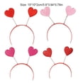 thumbnail image 4 of Diademas con purpurina en forma de corazón con resorte, accesorios antideslizantes para peinados, diademas, regalo de Navidad, adornos para boda Ropa, zapatos y accesorios Miscelánea cheque rosa Sonducket AP010383-04, 4 of 6