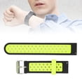 thumbnail image 2 of NFTIGB Silicone Band Compatible for Amazfit GTR 3, GTR 2, Bip S, Bip U Smartwatch Replacement 20mm Breathable Air Hole Sport Wristbands, Black Green, for Men and Women, Durable Quick Release Strap, 2 of 9