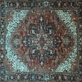 thumbnail image 1 of Ahgly Company Indoor Square Persian Light Blue Traditional Area Rugs, 8' Square, 1 of 4