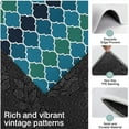 thumbnail image 3 of Blue Green Checkered Pattern Kitchen Rugs Sets Of 3,Kitchen Runner Rugs Non Skid Washable,Decorative Kitchen Floor Mats for Kitchen,Sink,Laundry,17"x30"+ 17"x47" + 17"x59", 3 of 6