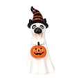 thumbnail image 3 of Halloween Ghost Dog Figurine Resin Statue Decor, Detailed Design Stable Display Eye Catching Accent, for Table Shelf Bar Halloween Home Decoration, 3 of 6
