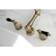 thumbnail image 4 of Kingston Brass KS1023PKL Duchess Two-Handle Wall Mount Roman Tub Faucet, Antique Brass, 4 of 8