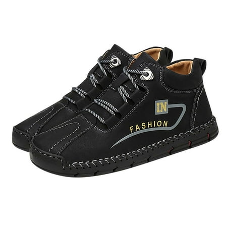 

Sentuca Men s High-top Lace-up Casual Platform Shoes