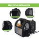 thumbnail image 5 of Bolsa Transportín para Gatos Cachorros Mochila Extensible para Perros Pequeños con Colchón de Felpa Extraíble, Red Transpirable, Espaciosa, Plegable, para Viajes en Tren/Coche/Restaurante/Avión, Gris, 5 of 5