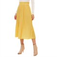 thumbnail image 3 of FFIY Jupe Midi Maxi Robe Taille Haute à Pois Plissée Jupe Évasée pour Femmes, 3 of 9