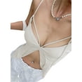 thumbnail image 6 of KelaJuan Women Backless Camisole Summer Casual Solid Color Sleeveless Halter Neck Crop Tops for Streetwear Clubwear, 6 of 6