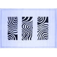 thumbnail image 1 of Ahgly Company Indoor Rectangle Solid Blue Modern Area Rugs, 8' x 10', 1 of 4