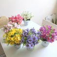 thumbnail image 2 of Cheers 1Pc Artificial Flower Daisy Metal Pot Bonsai Stage Garden Wedding Party Decor, 2 of 7