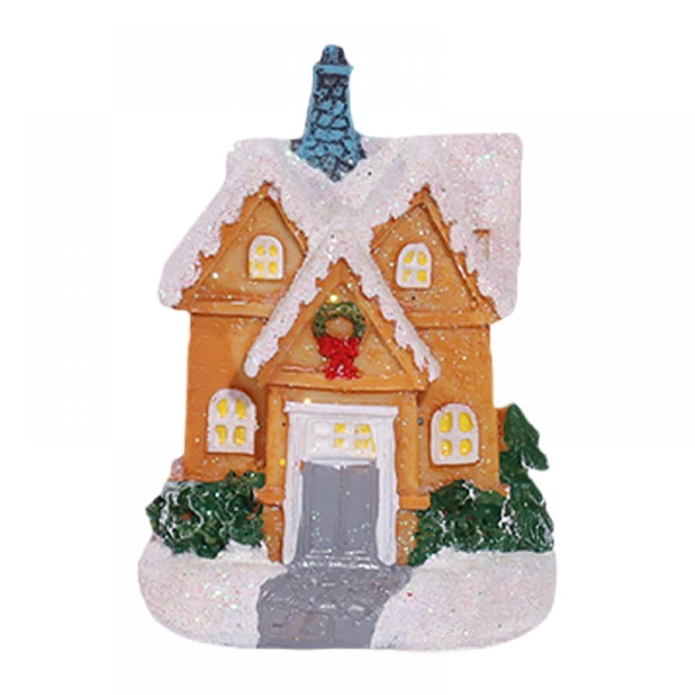 Christmas Village Sets, Resin Christmas Ornament with LED Light