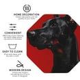 thumbnail image 3 of Sigee Black Dog Red Background for Water-Resistant, Heat-Resistant, Non-Slip Leather Coasters Set, Ideal for Coffee Table, Office, Bar, Home Decor-Octagon, 3 of 6