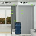 thumbnail image 6 of Yoolax Motorized Vertical Blinds Remote Control Wifi Automatic Window Blind Light Control Blackout Electric Vertical Blinds(Blackout Light Grey,90"W x 72"H), 6 of 7