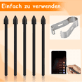 thumbnail image 4 of Paquete de 5 puntas de repuesto para S Pen, punta para lápiz óptico S22U, nueva punta de repuesto para lápiz S6, para Tab S7 FE/Tab S7/Tab S7+ Plus, etc., juego de herramientas de repuesto, 4 of 7