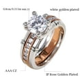 thumbnail image 7 of Ringheart Couple Rings Matching Ring 1.5CT AAA CZ Rose Gold Plated Women Wedding Ring Sets for Him and Her Rings, 7 of 7