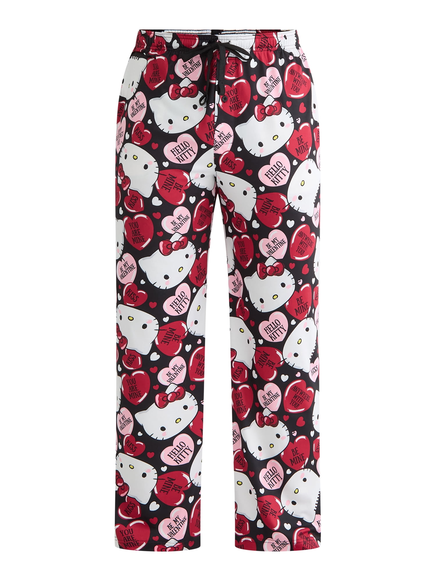 Hello Kitty Men's Valentine's Day Pajama Sleep Pants, Sizes S-2XL