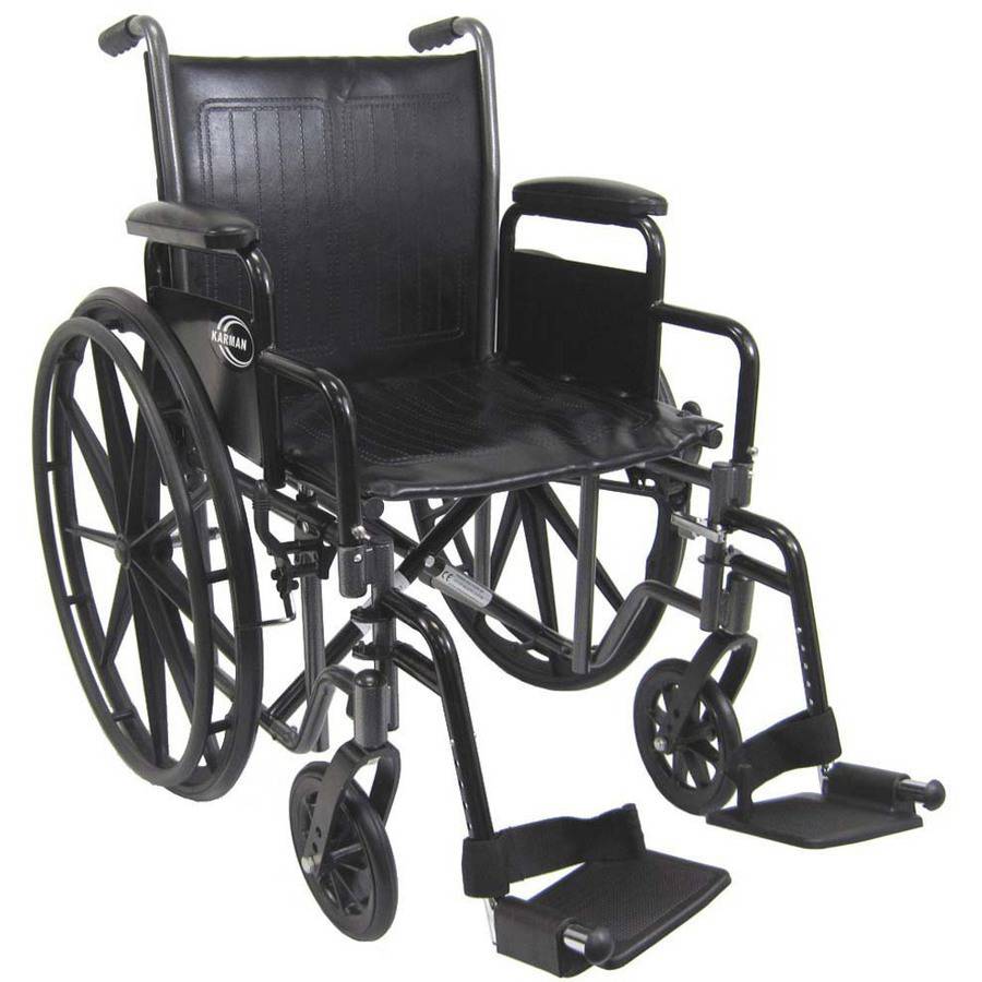 Karman Kn700Nt Wheelchair with Removable Desk Arms, 16" Seat, Silver
