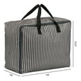 thumbnail image 2 of Unique Bargains 1Pack Clothes Storage Moving Bags for Closet Organizers Black 19x10x15.5in, 2 of 7