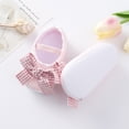 thumbnail image 3 of Newborn Baby Girl Flats with Bowknot Valentines Day Heart Print Soft Sole Infant Princess Dress Crib Shoes Non-Slip for First Walkers, 3 of 9