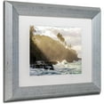 thumbnail image 2 of Trademark Fine Art 'Beach Sunlight' Canvas Art by Pierre Leclerc, White Matte, Silver Frame, 2 of 4