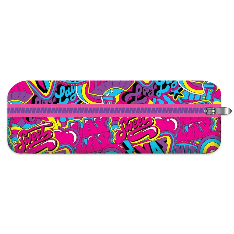 Nickelodeon Lay Lay Multicolor Zipper Pencil Case, 8.5-in W x 5-in