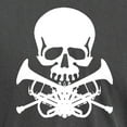 thumbnail image 3 of CafePress - Skull With Trumpets Men's Comfort Colors® T Shirt - Mens Comfort Colors Shirt, 3 of 5