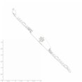 thumbnail image 2 of White Sterling Silver bracelet Medical Figaro 8 in 5 mm, 2 of 2