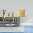 thumbnail image 2 of Conjunto De Escultura Familiar De Conejos Y Elegante Funda De Cojín Para El Hogar, La Oficina, La Sala De Estar, El Escritorio, La Mesa, El Sofá, El Armario, La Estantería, Decoración., 2 of 8