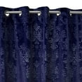 thumbnail image 5 of Grommet Curtain Velvet Embossed Damask Curtain Panel 54 Inch Wide, 5 of 11