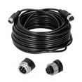 thumbnail image 1 of 4 Pin Car Camera Cable Portable Anti Interference PVC Video Extension Cable Metal Screw Design Car  Cable for Car Truck Bus, 1 of 7
