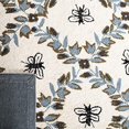 thumbnail image 2 of Safavieh Chelsea 2'6" X 10' Hand Hooked Wool Rug in Ivory and Blue, 2 of 5