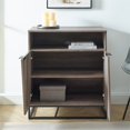 thumbnail image 3 of Armoire d'Accent de Porte Asymétrique Contemporaine en Gris, 3 of 7