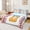 White Blue D, variant on Erosebridal Initial M Letter Kid Twin Sheet Sets, Cute Ice Cream Baseball Bedding, 3pcs