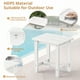 thumbnail image 5 of Juego de mesas auxiliares para exteriores LUE BONA HDPS White (2 unidades), 5 of 7