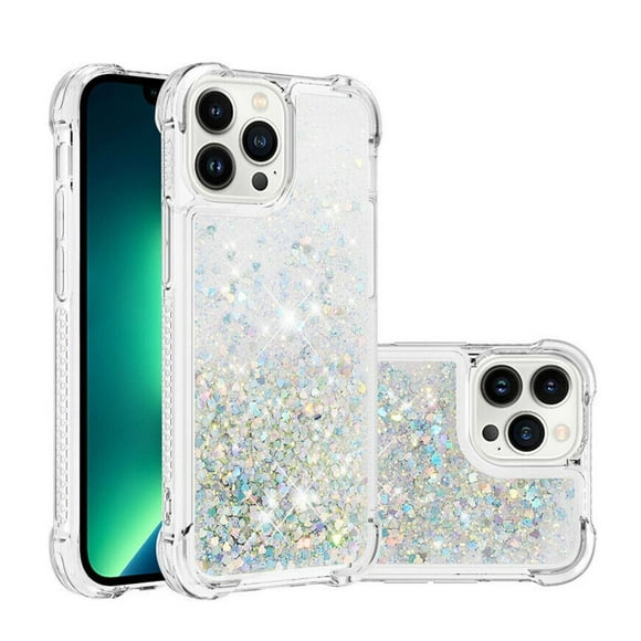 iPhone 11 Case Dry Flower Liquide Giliter Soft Slim Shockproof Cover Apple iPhone 11 Case Cover - White