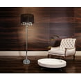 thumbnail image 2 of Elegant Designs Trendy Romantic Sheer Shade Floor Lamp with Hanging Crystals, 2 of 3