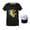 Black375, variant on Boys Number Day Outfit Sets Cute O-Neck Short Sleeve Digital Print T Shirt And Matching Hats For Kids Stylish Child Clothes Sets