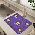 thumbnail image 6 of Dish Drying Mat Absorbent Dish Drainer Kitchen Counter 19.7x15.7inch Dish Drying Pad for Countertops Sinks Draining Racks Brown Hair Mermaid, 6 of 9