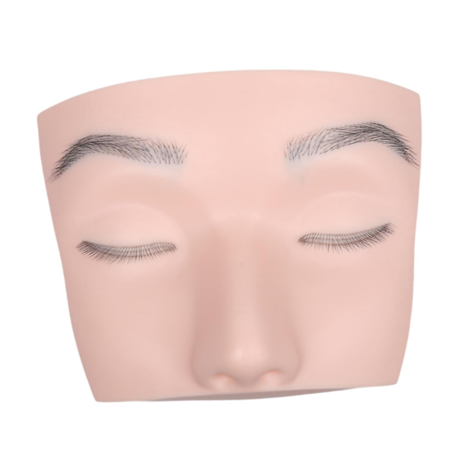 Bothyi Eyelash Extension Mannequin Head Face Flat Head Practice Training Head for Salon