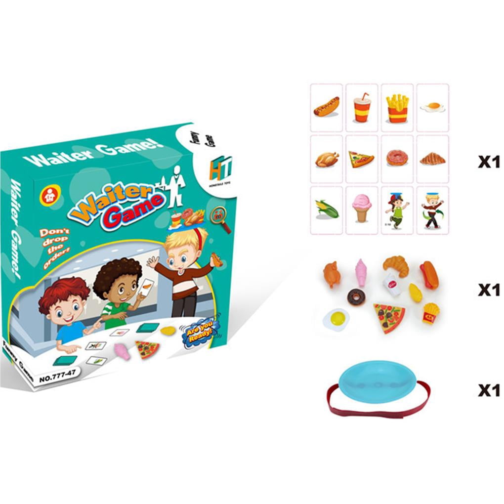 Langgg Desktop Waiter Game Guessing Food English Card Game Entertainment Toys