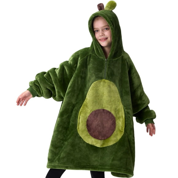 Sudadera portátil con capucha Giggling Getup para niños, forro polar sherpa