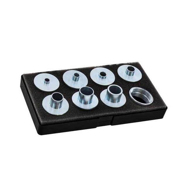 Milescraft Metal Bushing Set, 9Pieces Router Template Guide Set