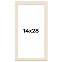 14x28 Frame White Real Wood Picture Frame Width 1.5 inches | Interior Frame Depth 0.5 inches | Barn