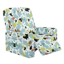 HELLHERO Ink Splash Print Recliner Sofa Cover 1 Seater Reclining Chair Covers, Recliner Sofa Slipcovers Breathable Dust-proof Lazyboy Covers Slipcover
